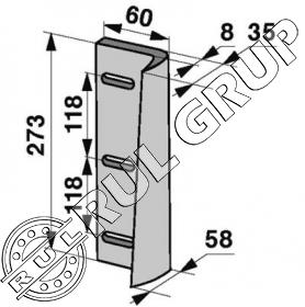 CUTIT PISTON AP42 0982.25.11.00 1121.16.04 58.442 WG